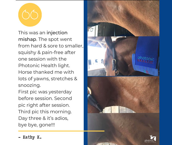 Photonic Health testimonial injection