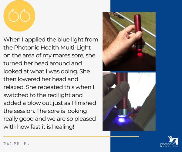 Photonic Health testimonial sores